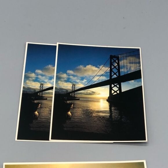 vintage set of 5 post cards San Fransico bridge pike place fish farmers READ - Picture 4 of 10